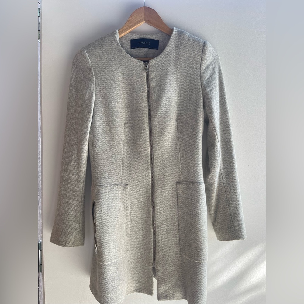 Zara Women's Light Gray Coat